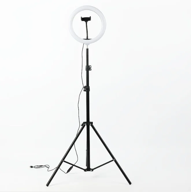 

Photography LED Ring Lamp Dimmable Selfie Ring Light with Tripod Phone Holder For Youtube Video Shooting Live Makeup Wedding