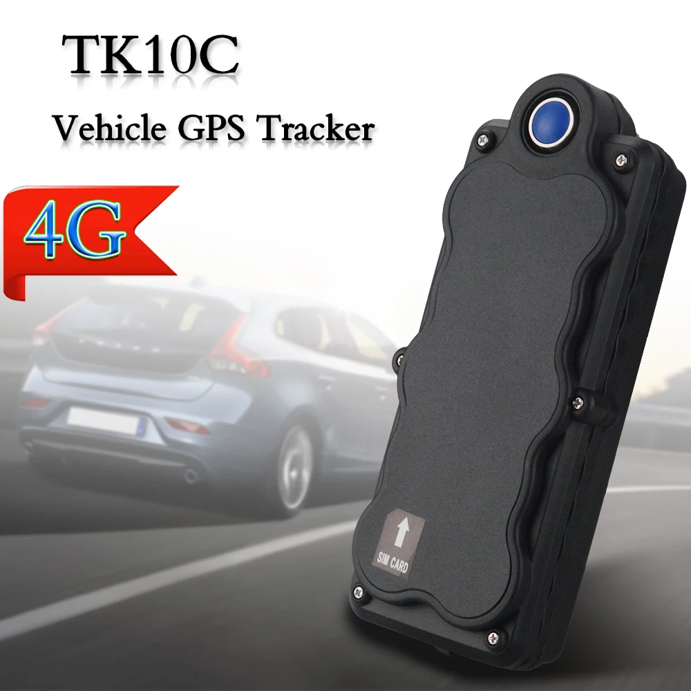 4G Магнитный LTE GPS трекер для транспортного средства TK10C с батареей 10000 мАч