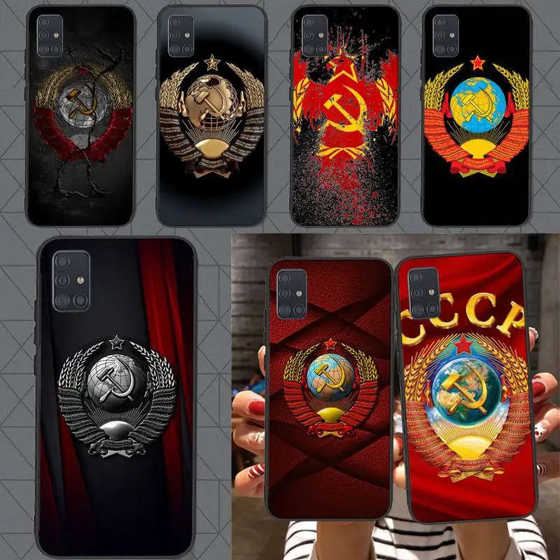 

USSR Soviet Emblem Phone Case for Samsung Galaxy J2 J4 J5 J6 J7 J8 Note5 7 8 9 10 20 prime plus lite ultra pro Fundas cover
