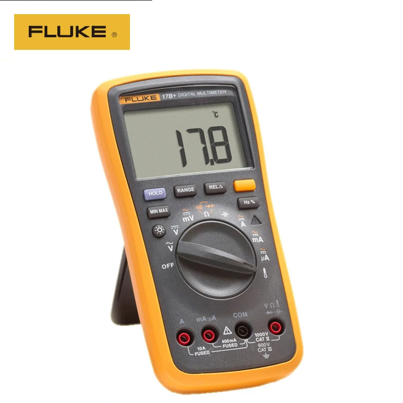 Оригинальный Цифровой мультиметр FLUKE 17B + переменный/постоянный ток измеритель