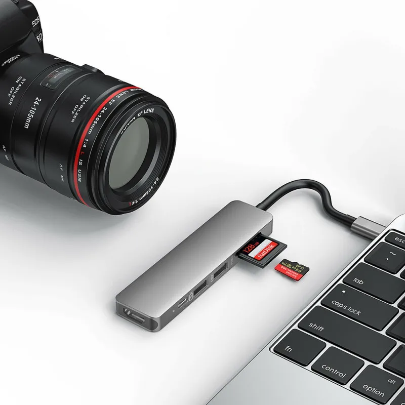 USB C 6 в 1 концентратор 4K Type-C к HDMI-совместимый адаптер док-ключ с PD зарядкой для Windows