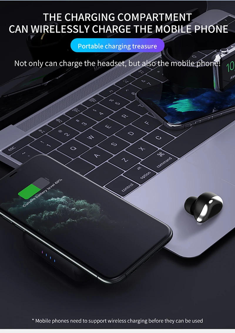 T13 наушники вкладыши TWS с Шум снижение Беспроводной Bluetooth 5 0 IPX7 спортивные Ушные