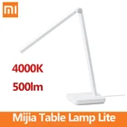 Настольная лампа Xiaomi Mijia Lite, многоугольный светодиодный настольный светильник для чтения с защитой глаз, 4000K, лм, ночник с регулируемой яркостью