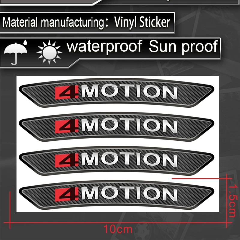 Автомобильный Стайлинг колесные диски гоночные 4 наклейки для Volkswagen Polo 9n 6r VW Passat B6