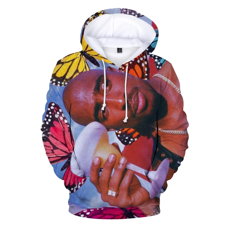 Новая мода 2Pac 3d принтом толстовки с капюшоном и изображением Тупака Шакура для