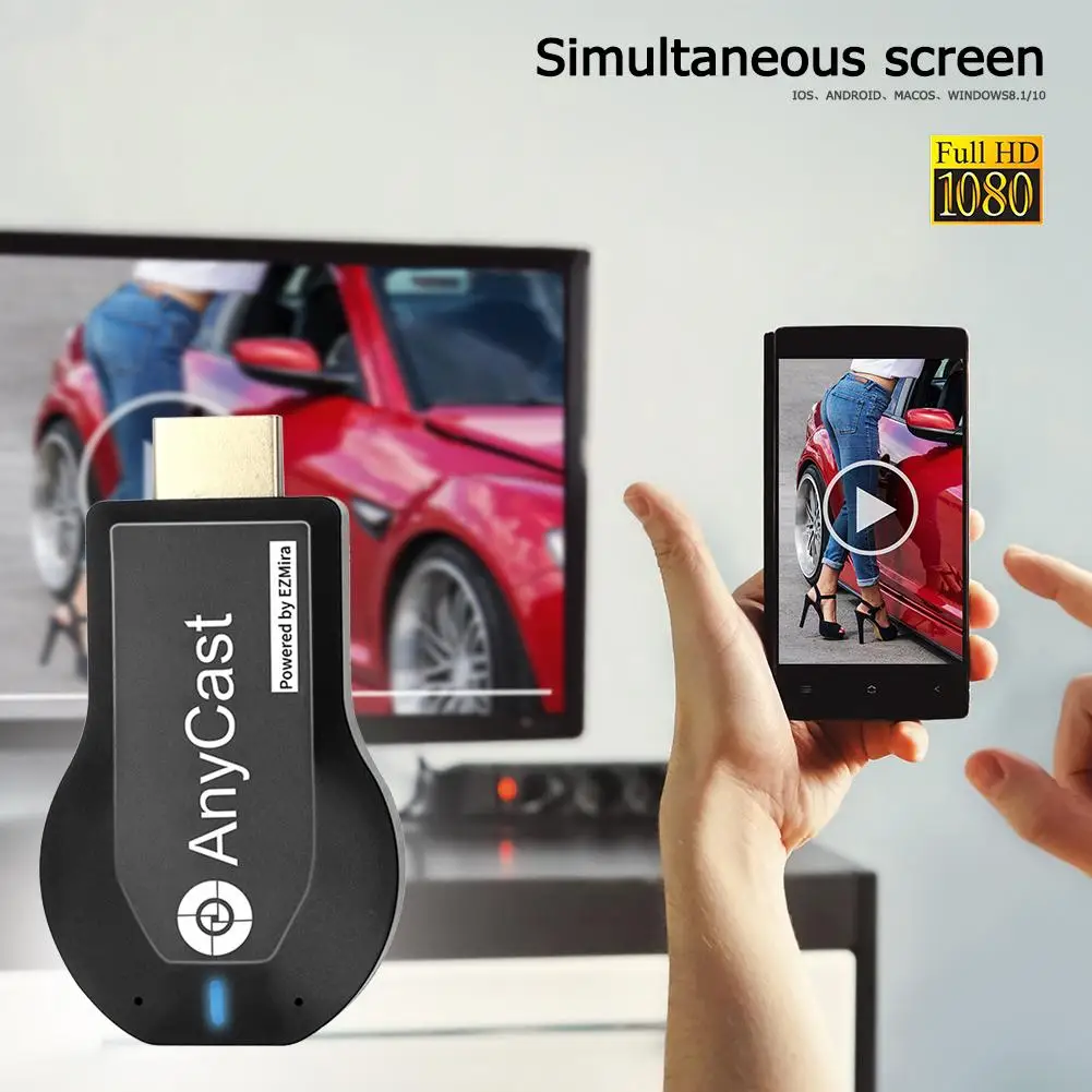 ТВ флешка M2 Plus поддержка Miracast AirPlay DLNA 2 4 ГГц беспроводной Wi Fi дисплей адаптер