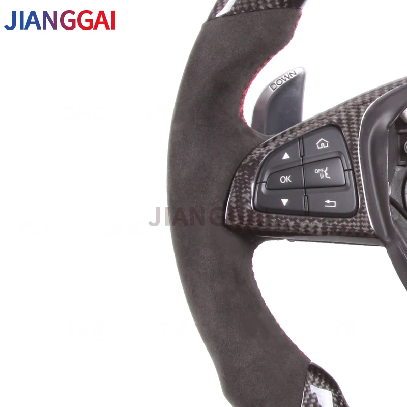 Светодиодный руль из углеродного волокна и замши подходит для Mercedes Benz C63|Рулевые