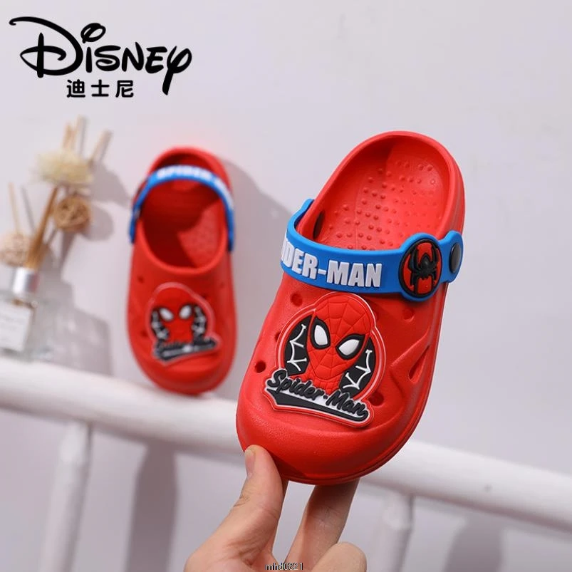 Детская летняя обувь сандалии для мальчиков Disney пляжные туфли девочек дышащая