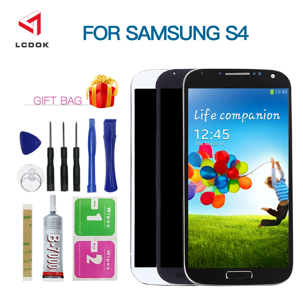 ЖК дисплей с дигитайзером сенсорного экрана для Samsung Galaxy S4 I9505 I9500 I9506 I337|Экраны
