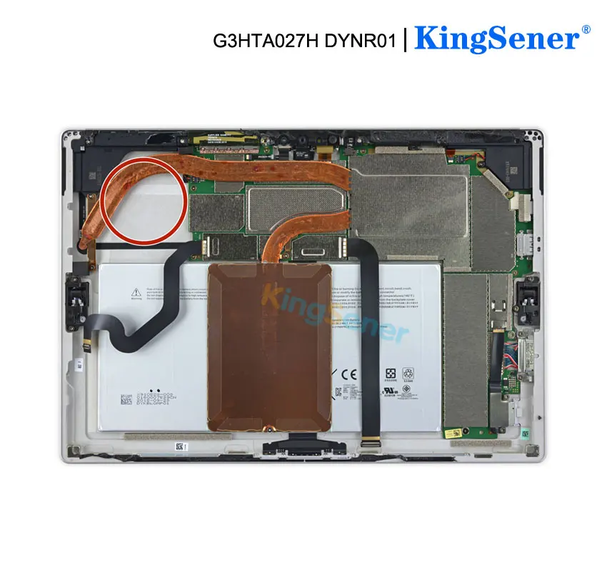 KingSener G3HTA027H DYNR01 Аккумулятор для ноутбука microsoft Surface Pro 4 1724 12," Tablet 7,5 V 38,2 WH/5087 mAh