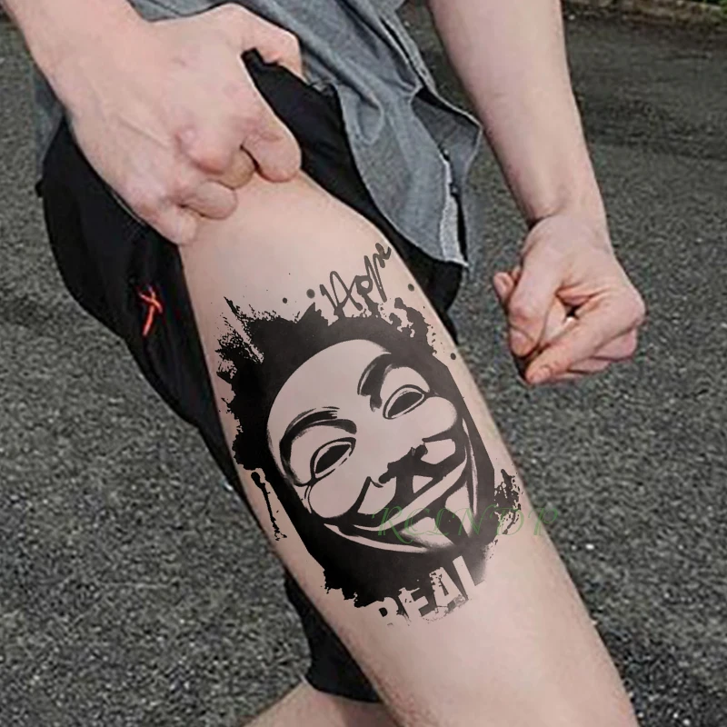 Водостойкая Временная тату наклейка Jesus Fake Tatto флэш для ног на спине большой