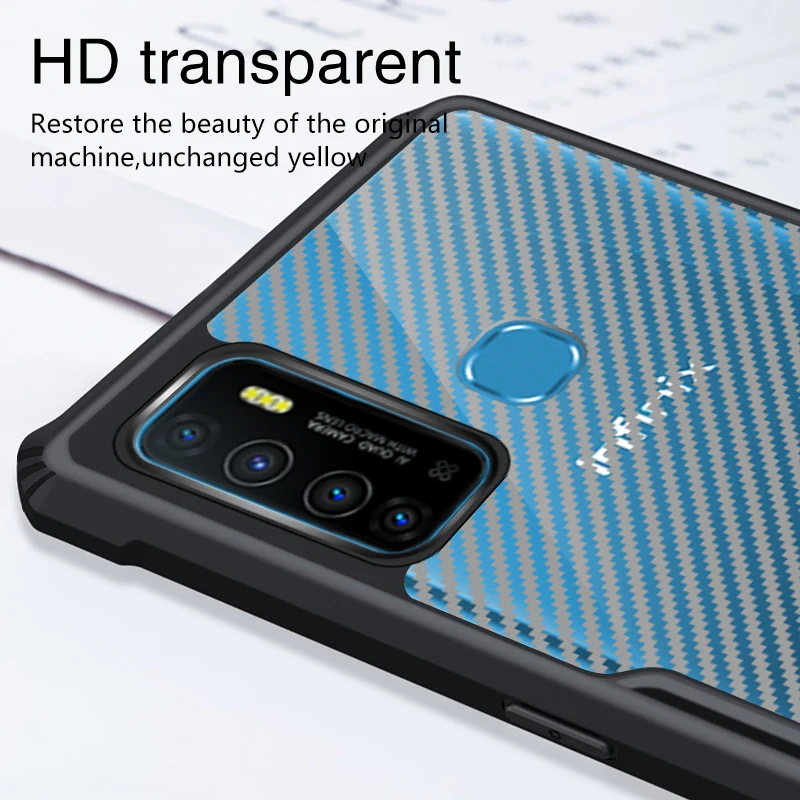

Rzants for Infinix Hot 9 Hot 9 Play Hot 8 Lite Hot 10 Case Hard carbon Beetle Shockproof Slim Crystal Clear Cover funda Casing