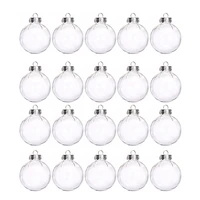transparent christmas balls plastic clear diy hanging ball bauble ornaments christmas decorations for home xmas tree