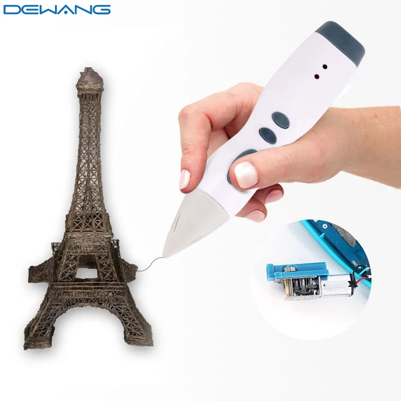 

DEWANG 3D Pen 3D Printer Kids Birthday Gift Low Temperature PCL Filament 3D Printing Pen Professional Scribble Pen for School