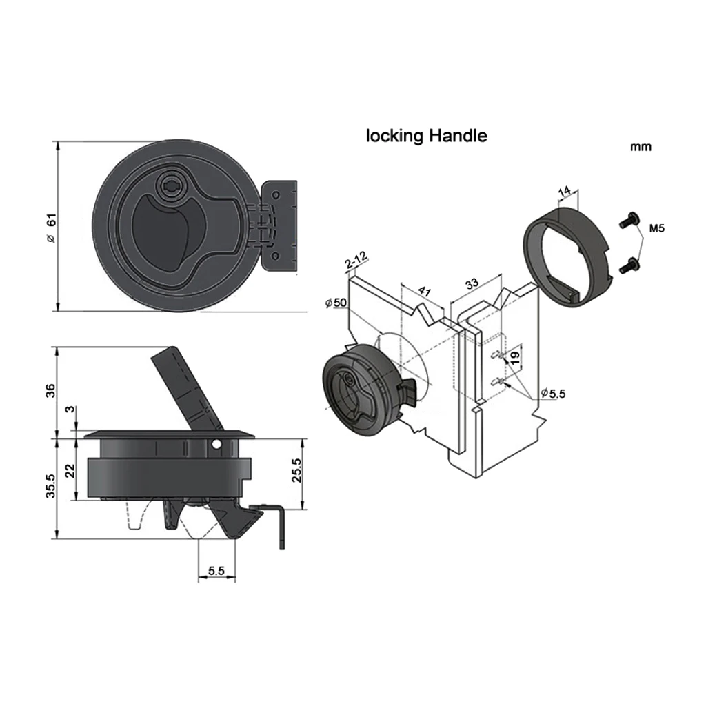 4 шт. цинковый сплав хромированная отделка Морская Лодка Палуба флеш защелка