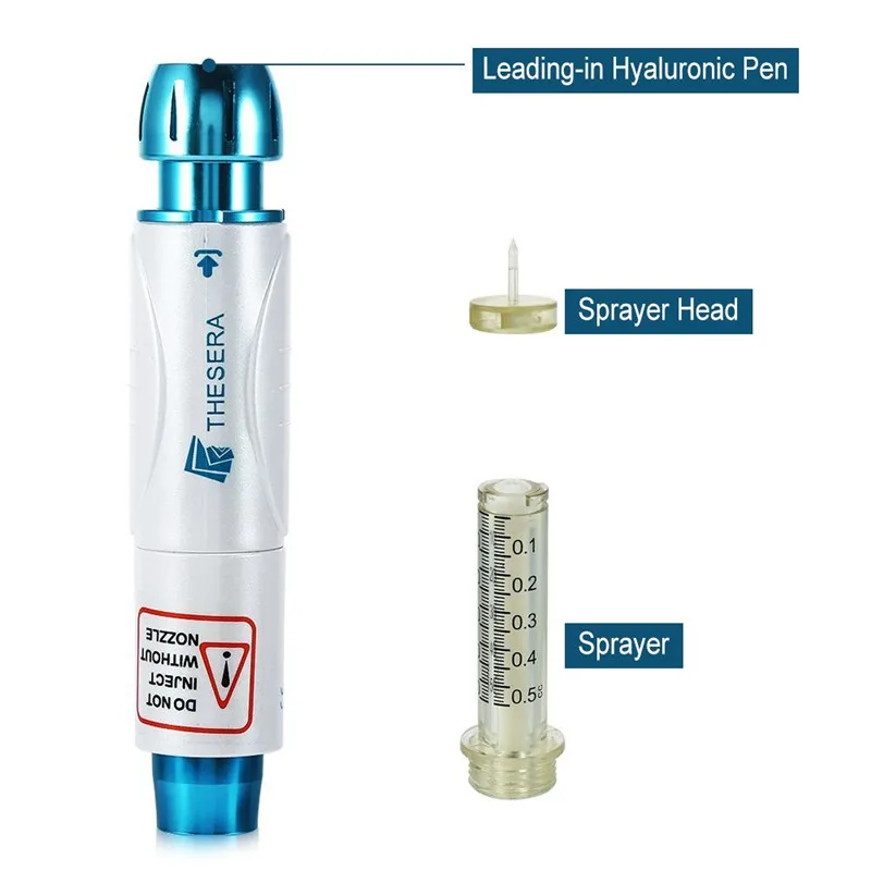 Thesera Hyaluron Pen Atomizer Sterile Hyaluronic Acid Anti Wrinkle Lip Lifting Injection Ampoule Head Syringe Gun | Красота и