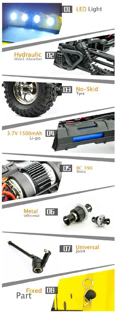 HBX 12891 1/12 4WD 2,4G Водонепроницаемый гидравлический демпфер RC багги для пустыни грузовик с светодиодный свет