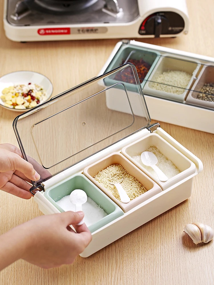 

Kitchen seasoning storage box household seasoning jar combination set monosodium glutamate seasoning salt jar