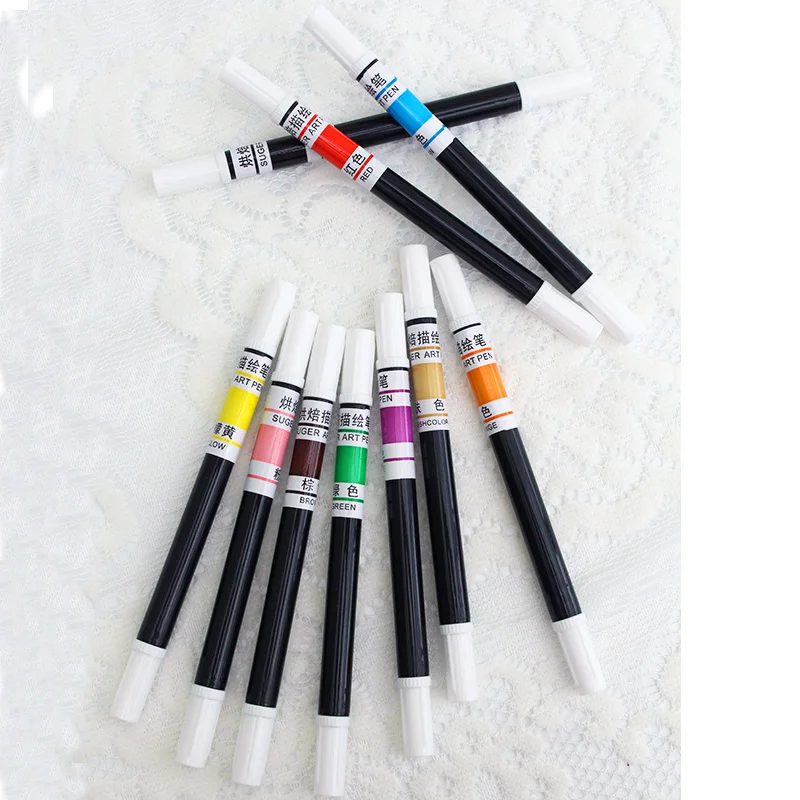 Двухсторонняя пигментная ручка 10 цветов сделай сам печенье макарон помадка торт