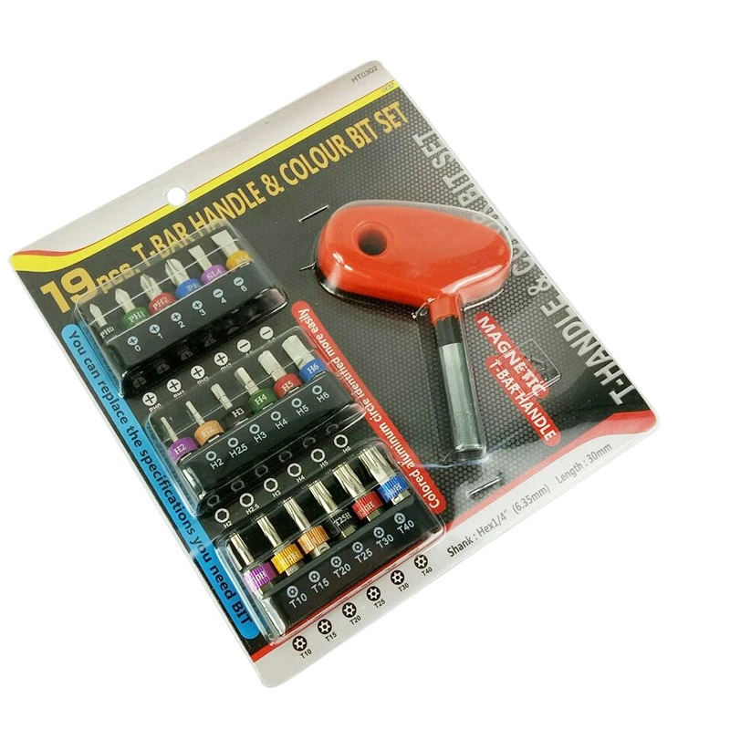 

Micro-Screwdriver Bit Set with Reversible Drive Handle Phillips,Slotted Torx 1/4" Drive Multi Bits Set