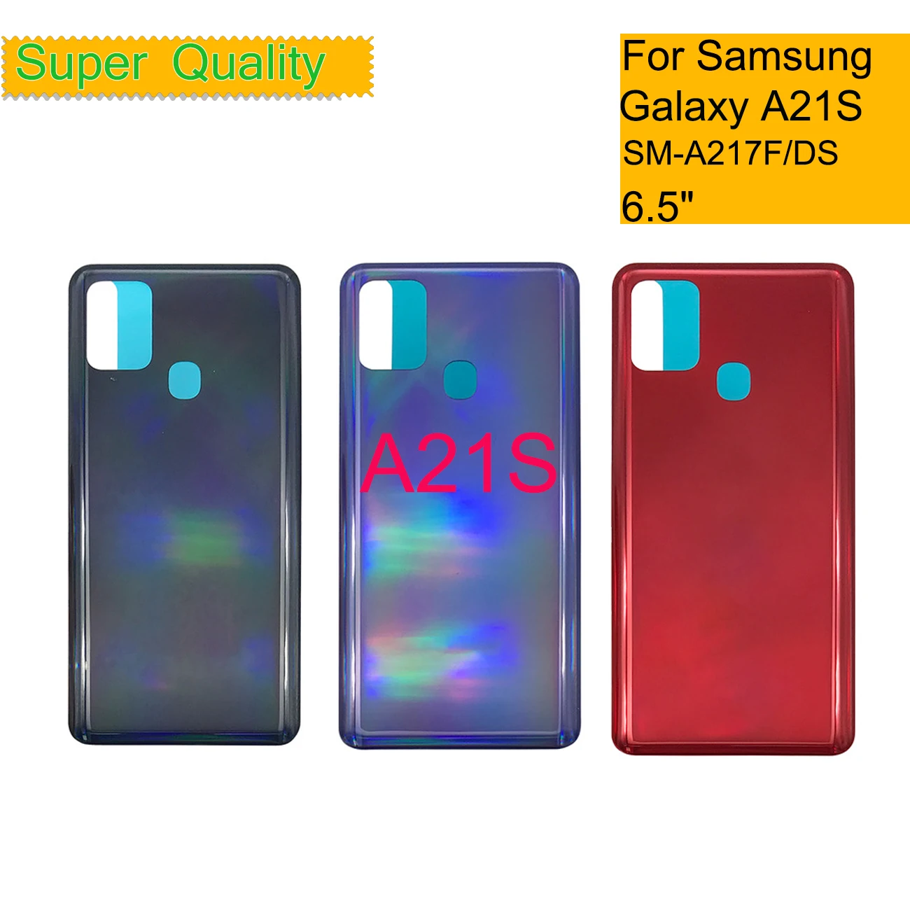 10 pz/lotto per Samsung Galaxy A21S A217 SM-A217F/DS custodia Cover posteriore custodia batteria posteriore sostituzione alloggiamento telaio