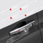 4 шт., наклейки на автомобильные двери с паровой защитой от столкновений, прозрачные ручки, автомобильные товары для Peugeot 308 408 508 RCZ 208 3008 2008 206 207 307