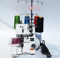 household industrial dual purpose four wire three thread flat seam overlock machine with led light