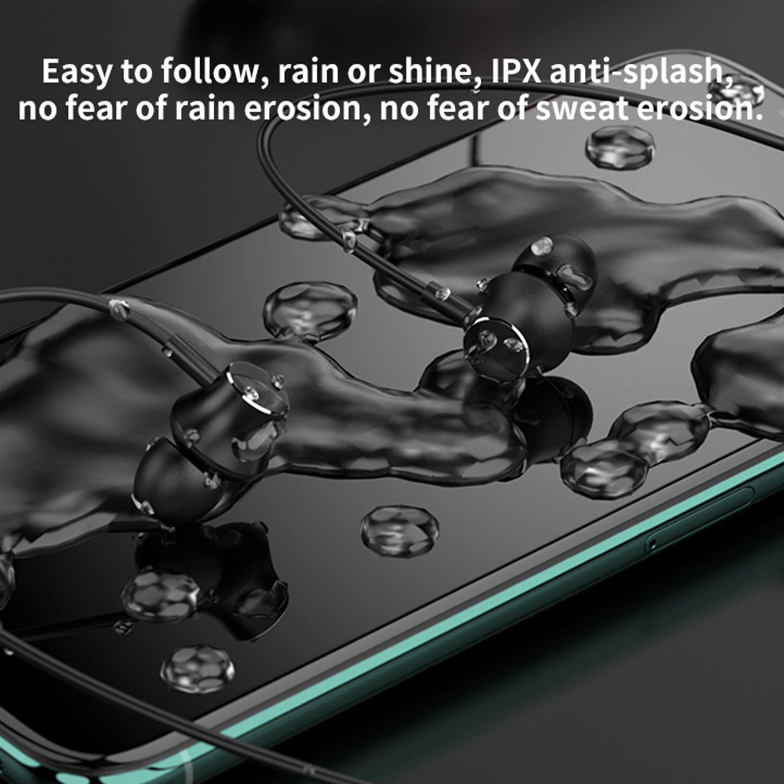 

Voice Assistant IPX5 Sports Wireless Earphone 2.4GHZ-2.4835Ghz Hanging Wireless Large Battery In-Ear Earpiece Waterproof Sports