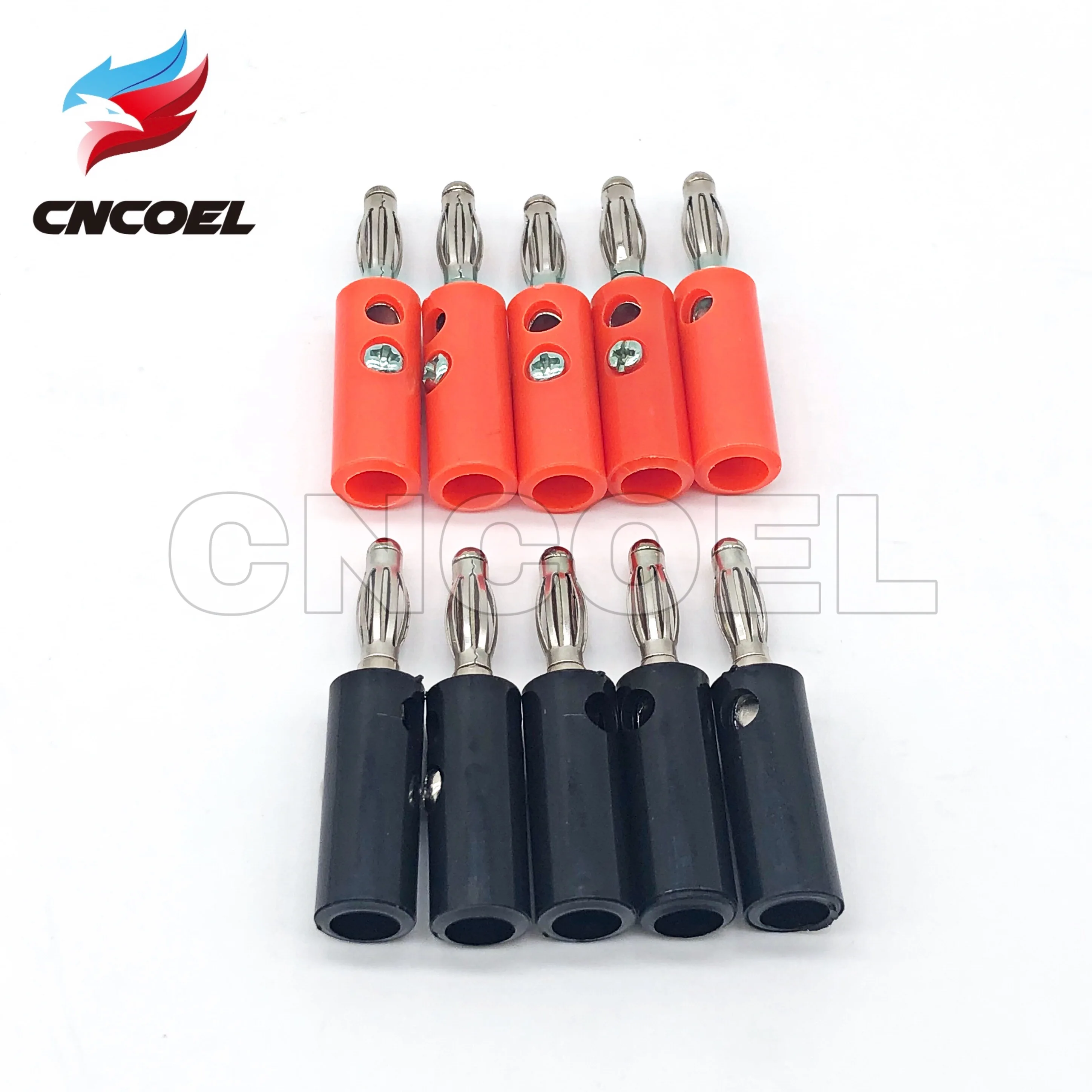 

10Pcs/lot Red and Black 4mm Banana Plug Length 40mm Connector