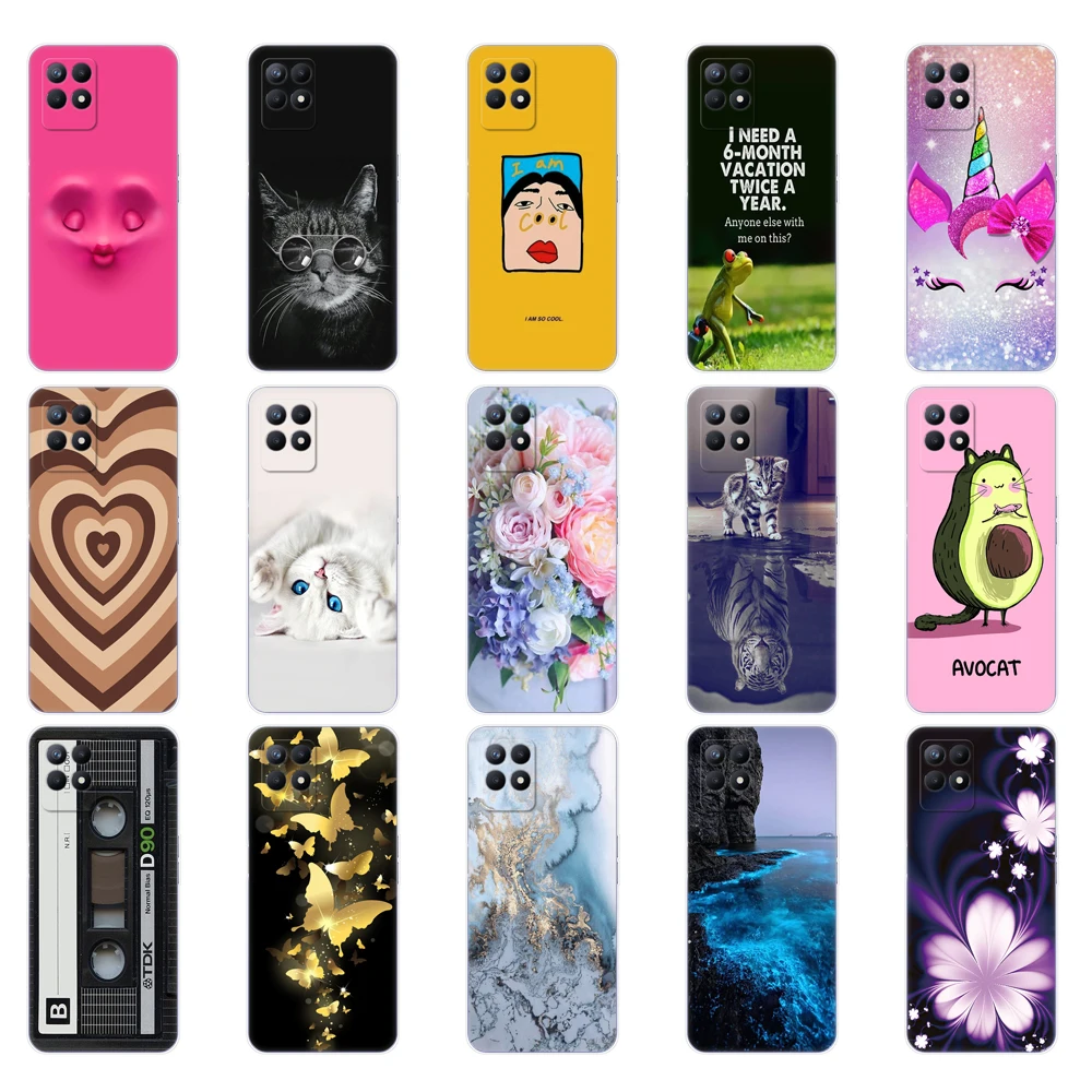 for realme 8i case 6 6inch silicon back cover for oppo realme8i soft case rmx3151 phone case funda bumper tpu coque capa etui free global shipping