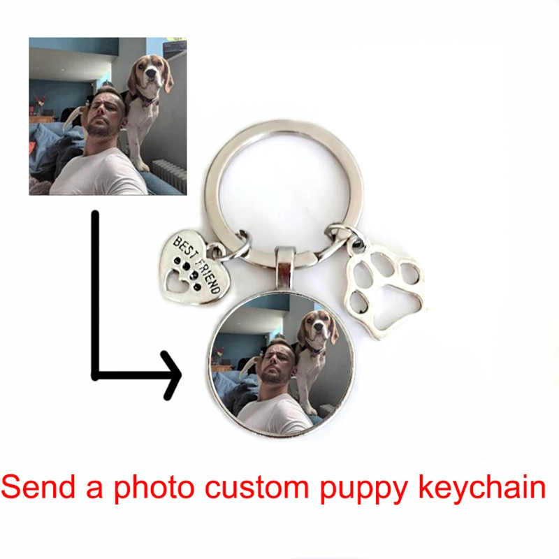 Брелок для ключей сделай сам стеклянный мини-брелок с подвеской в виде собачьего