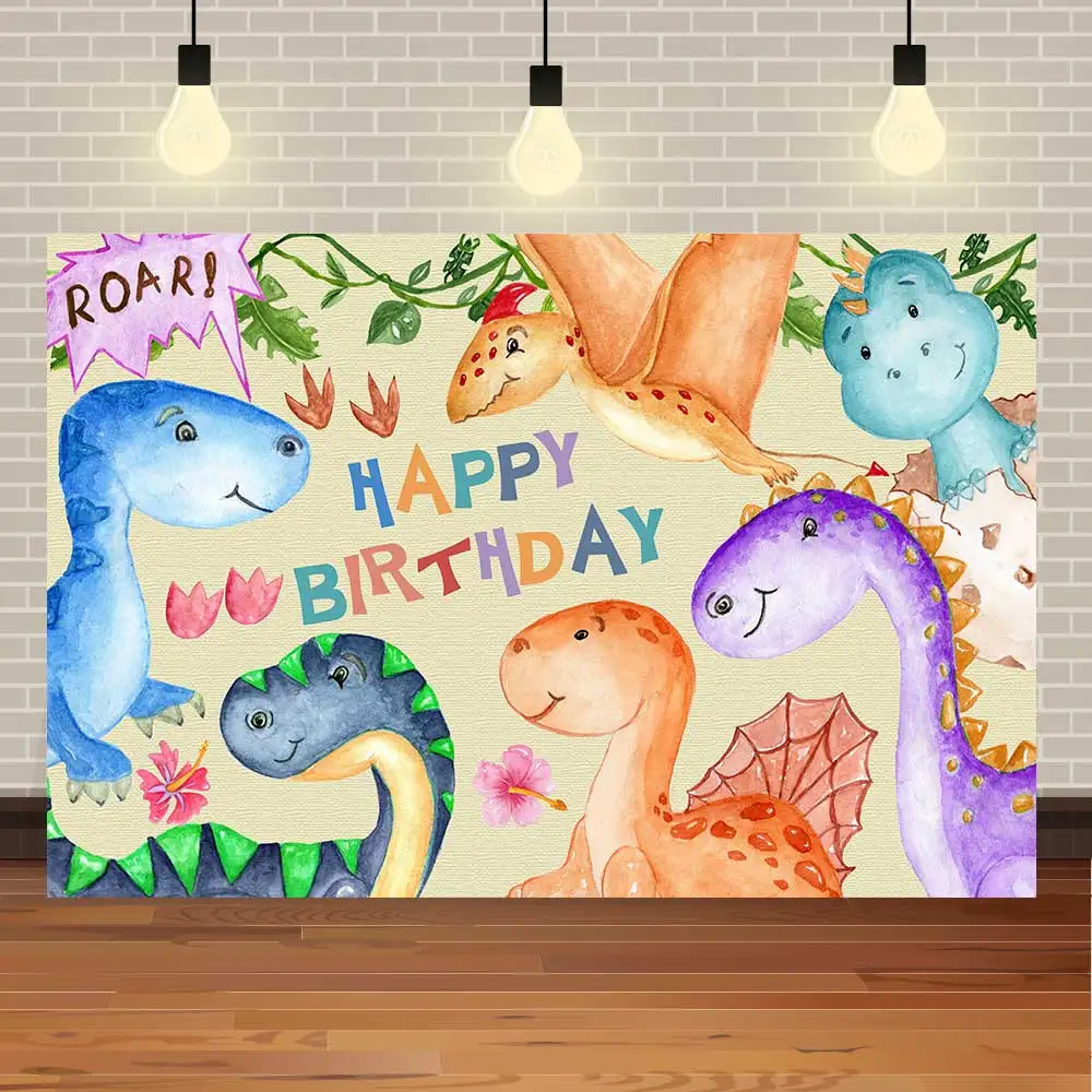 

Фон для фотосъемки с изображением динозавра Юрского периода