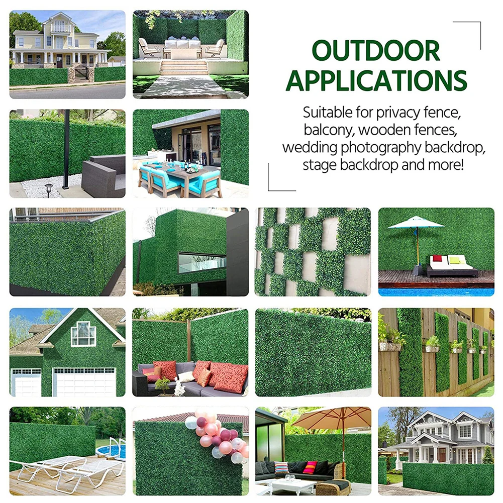 

40x60cm Artificial Grass Plant Lawn Panels Wall Fence Home Garden Backdrop Decor Turf Artficial Grass for Dog Pet Area Indoor
