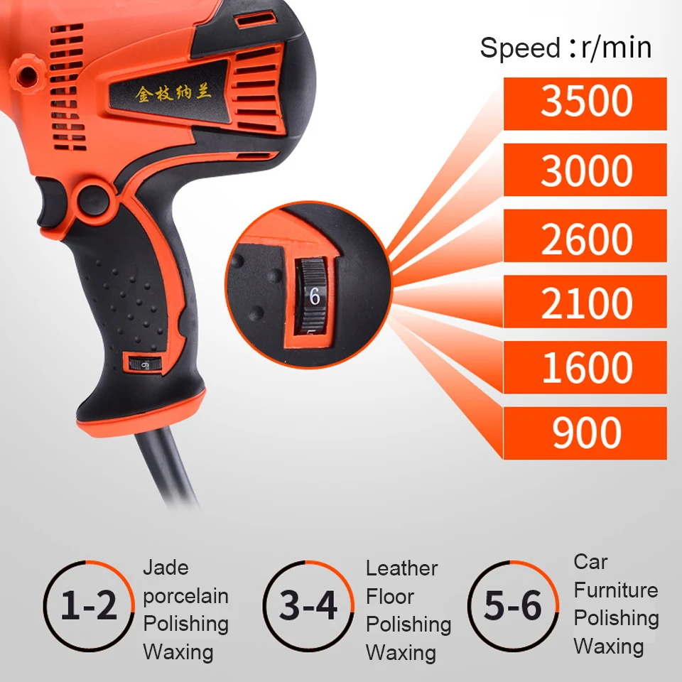 Электрическая полировальная машина GOXAWEE автомобильный полировщик шлифовальный