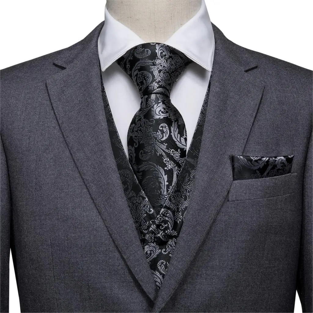 WJMJ-0011 Hi-Tie, мужской костюм, жилет, без рукавов, мужской жилет, тонкий жилет для мужчин, жилет, деловой, Свадебный, классический, мужской, Social, блейзер - Цвет: WJMJ-0011