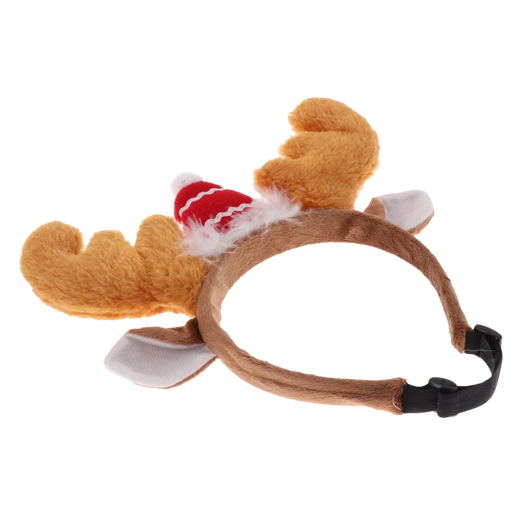 

Decorative Antlers Christmas Pets Headband Hoop Christmas Holidays Hats
