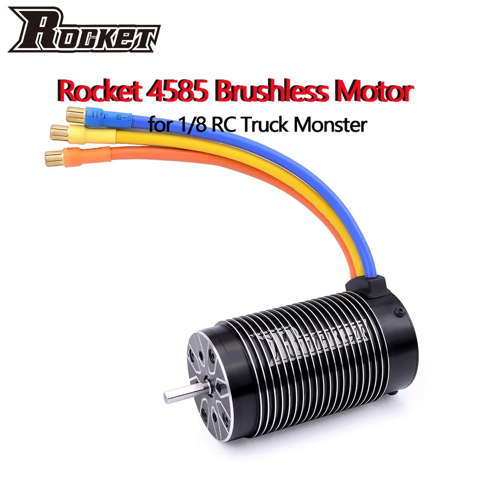 Rocket 4585 1100KV 1580KV Бессенсорный бесщеточный двигатель для X MAXX HPI 1/7 1/8 RC автомобиль