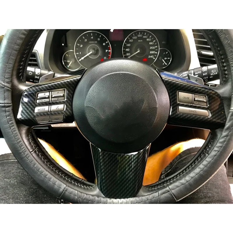 3Pcs/Set Car Steering Wheel Switch Decoration Frame Cover Stickers for Subaru Outback 2010-2014 Styling | Автомобили и мотоциклы