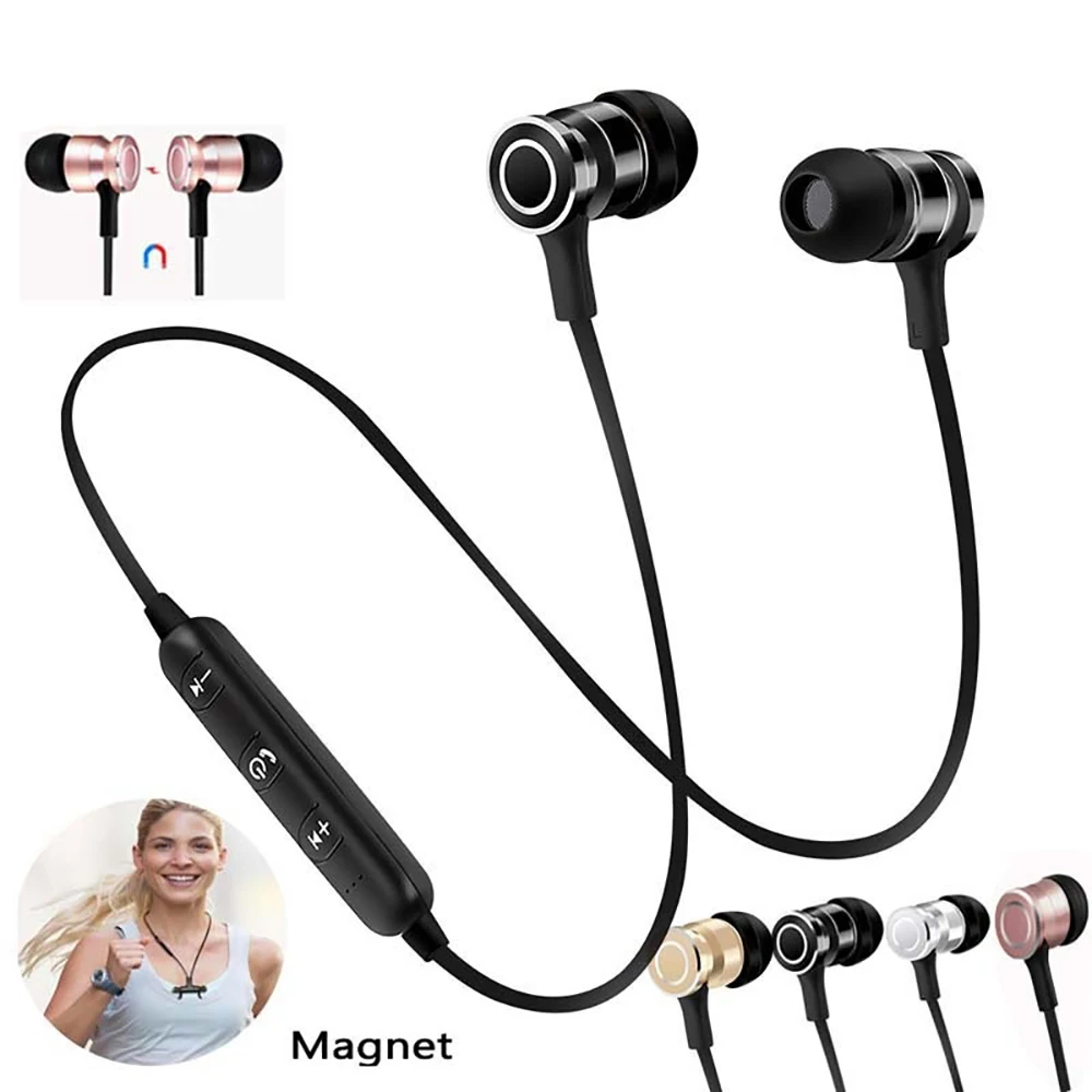 Bluetooth 5 0 магнитные наушники Беспроводная Спортивная Hi Fi стереогарнитура для iphone 7