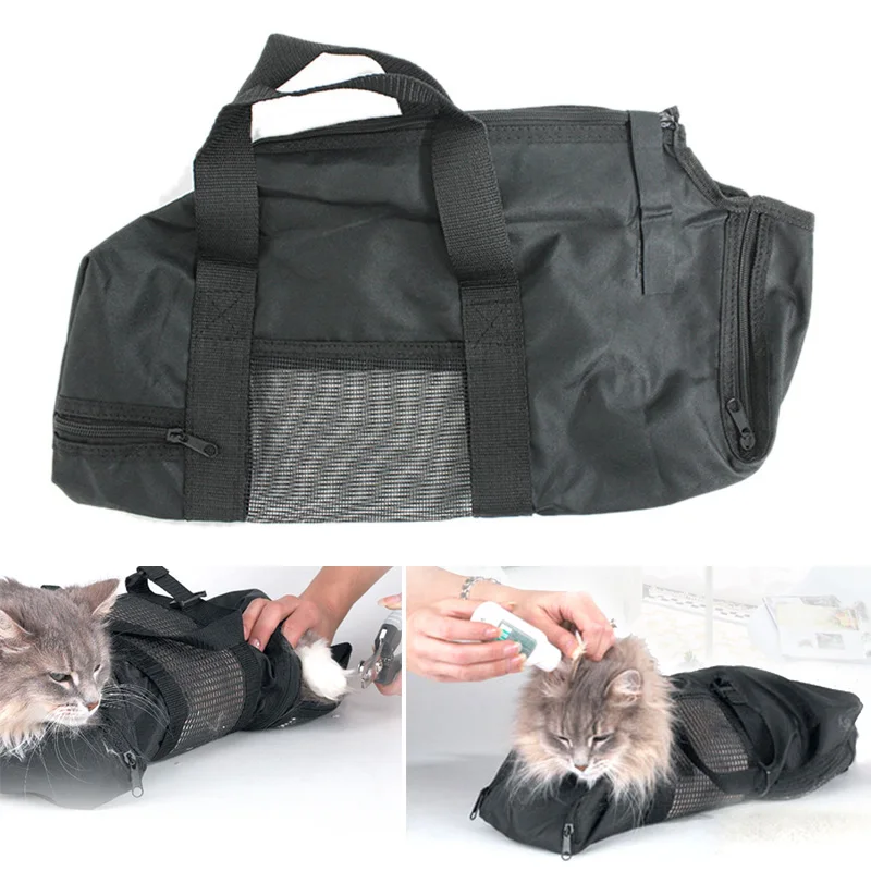 

Multipurpose Cat Grooming Bag Durable Cat Restraint Bathing Nail Cut Cleaning Bag Carrier Bag Cat Pet Supplies