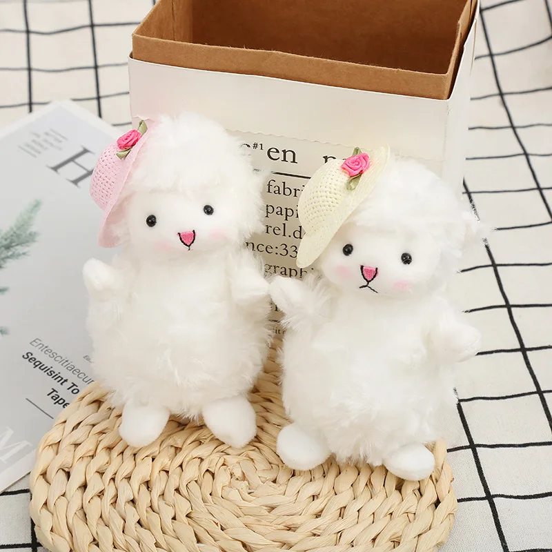 

Cute Cartoon Plush Lamb Doll Key Chain Fashion Couple Keychain Charms Keychain for Girls Key Ring Jewelry for Women Keyring Gift