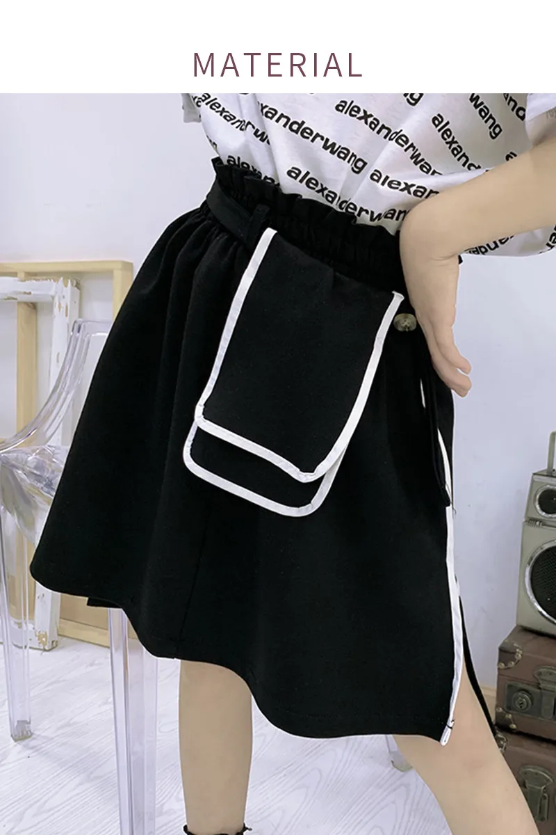 Юбка для девочек Новинка лета 2020 корейский детский дизайн короткая юбка-трапеция
