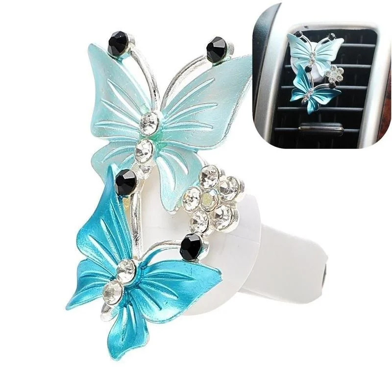 

Butterfly Aromatherapy Clip Car Air Freshener Holder Air Outlet Mount Solid Fragrant Auto Interior Perfume