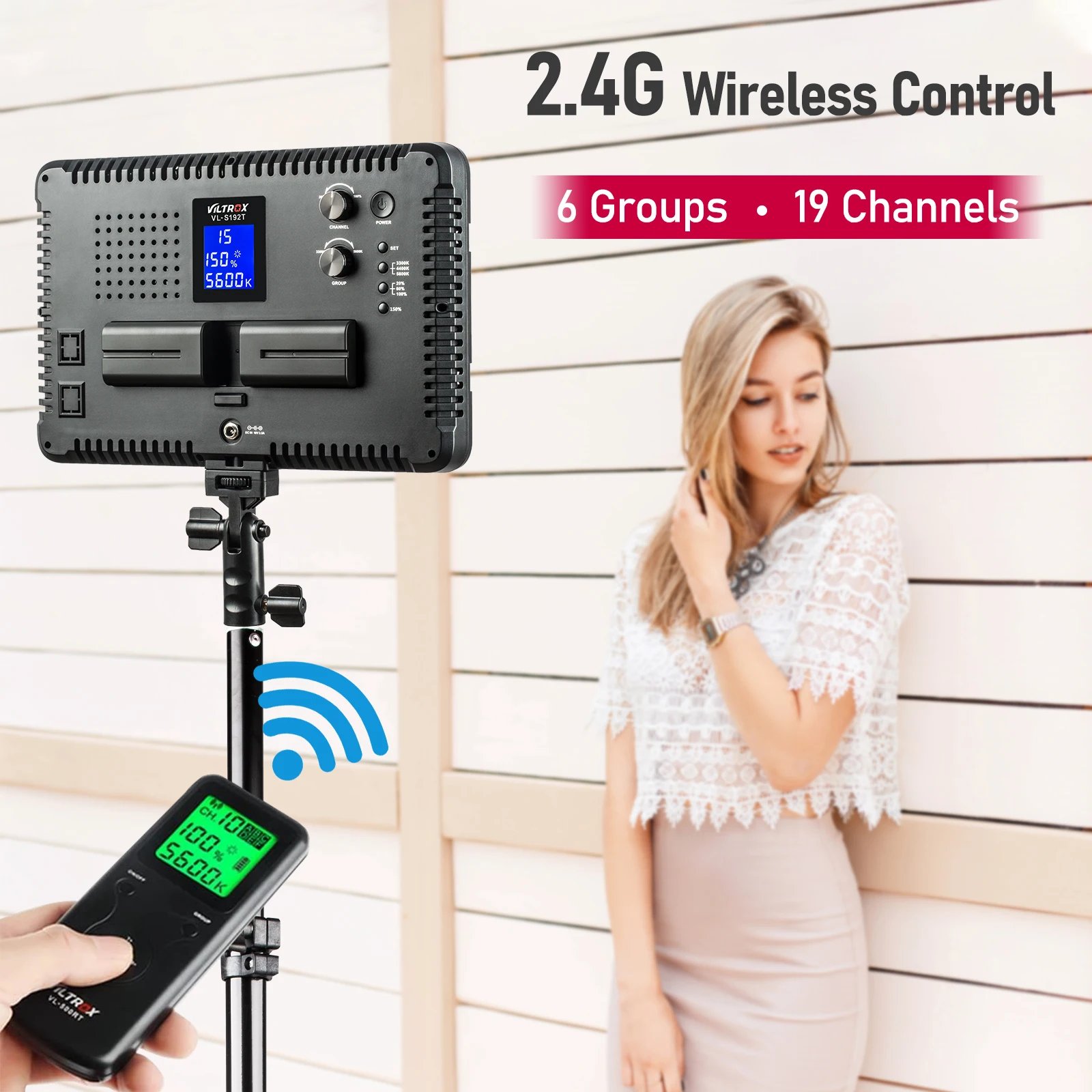 Скидка Viltrox VL-S192T 2 светодиодный 3 шт. светодиодная камера фото Светодиодная панель для видеосъемки двухцветная Регулируемая яркость свет набор с св...