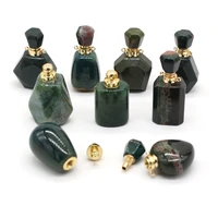 wholesale natural semi precious stones various shapes indian agate perfume bottle for diy necklace bracelet making jewelry