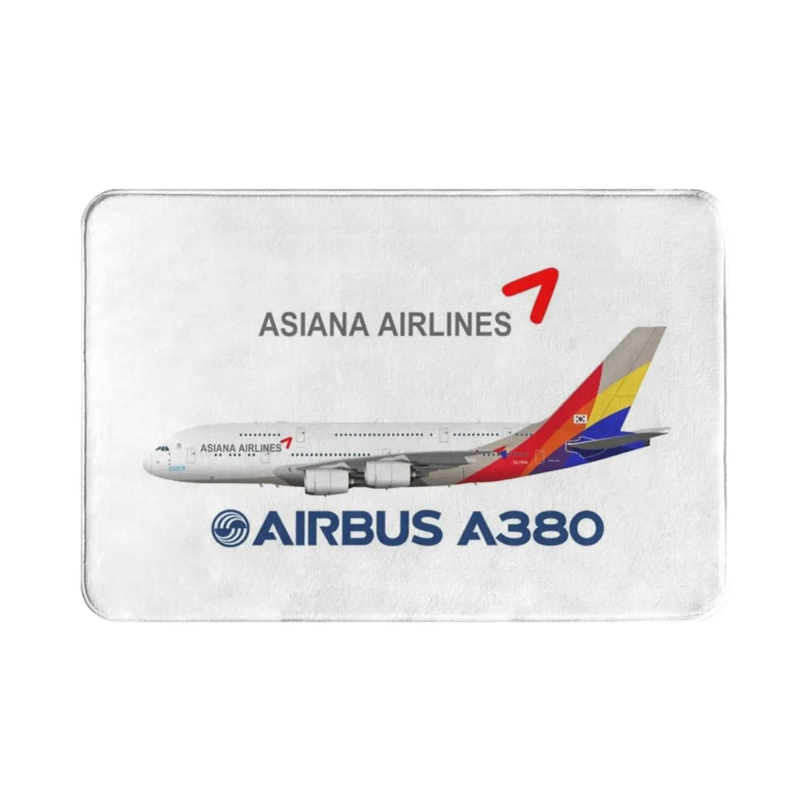 Иллюстрация сианы модель еженедельника коврик подушка для аэробусов A380 Asiana South