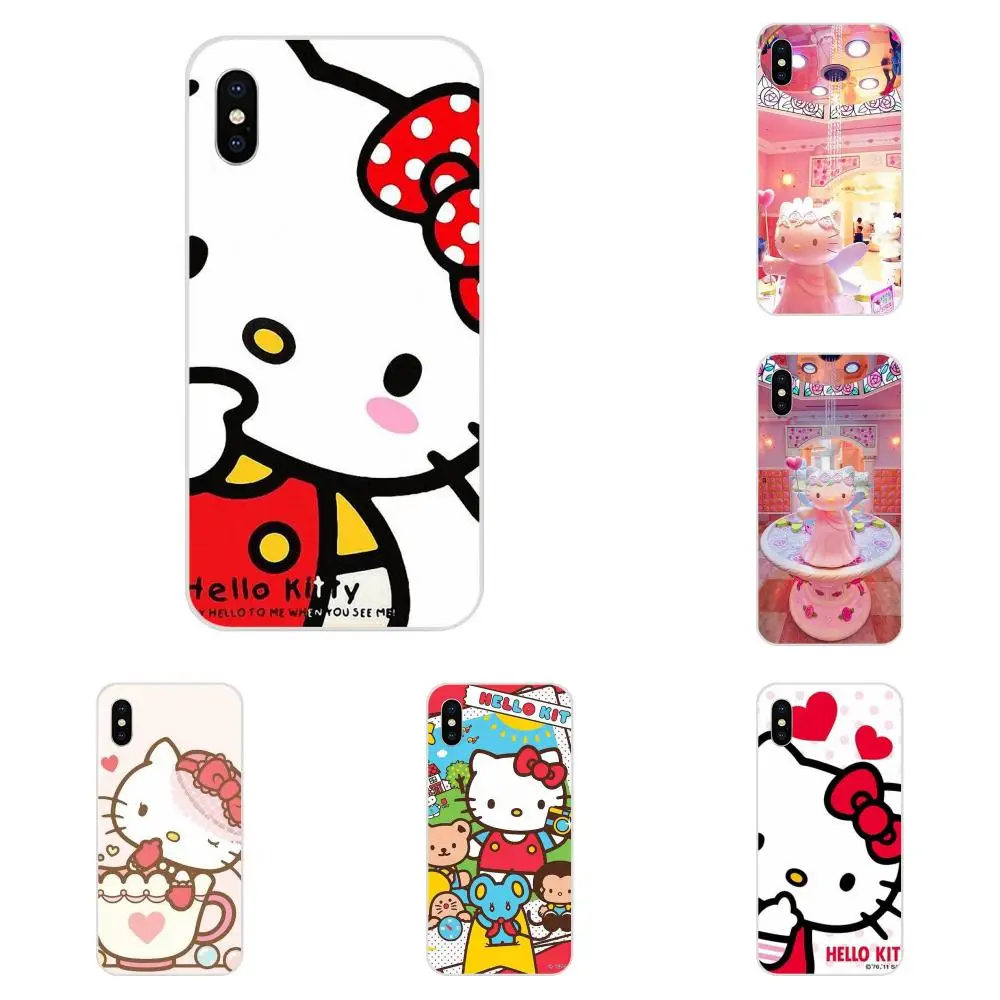 I Love Hello Kittys Мягкий ТПУ тонкий для sony Xperia Z Z1 Z2 Z3 Z4 Z5 compact Mini M2 M4 M5 T3 E3 E5 XA XA1 XZ Premium |