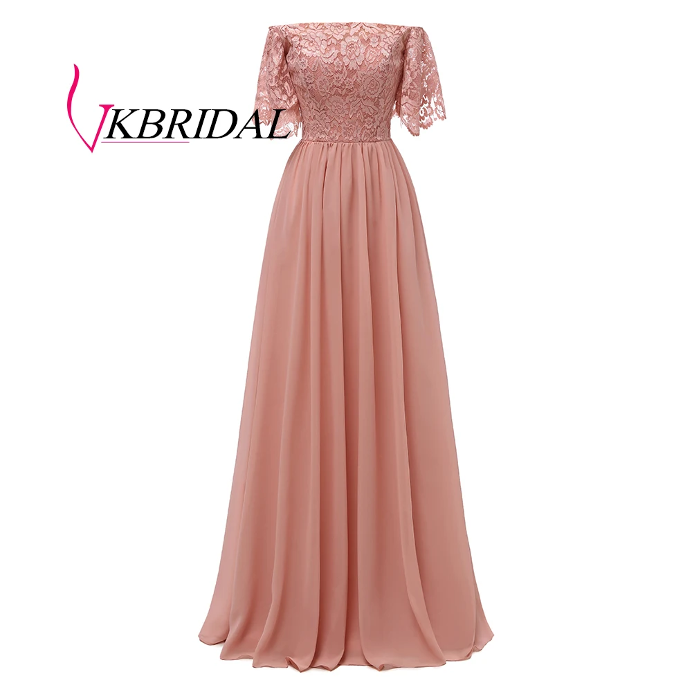 Vkbridal платье подружки невесты для свадебной вечеринки 2019 шифон Кружева vestidos de