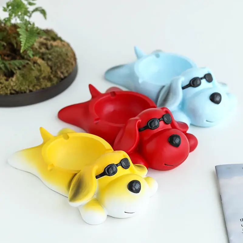 

Living room with cover household high grade resin ashtray anti fly ash creative personality trend cartoon cute