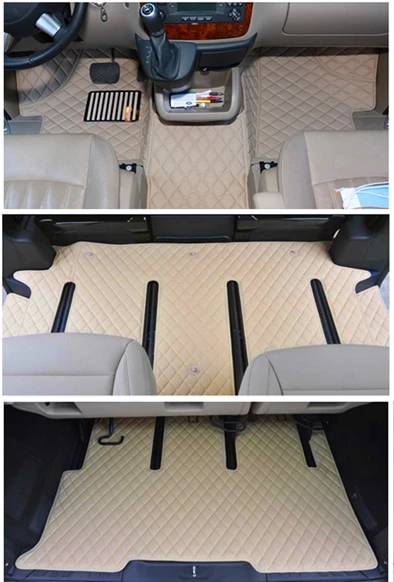 

Custom full set car floor mats + trunk mat for Right Hand Drive Mercedes Benz Viano 7 8 seats W639 2019-2006 waterproof carpets